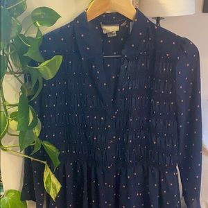 Anthropologie polka dot tunic